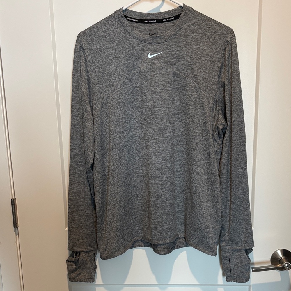 Nike Women’s Long Sleeve Performance Tee — Heather Gray